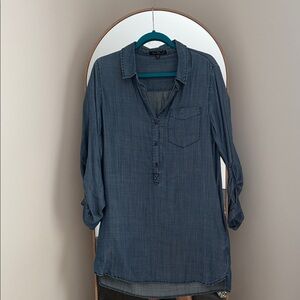 Velvet Heart Blue Denim Button-Up Shirt/Dress